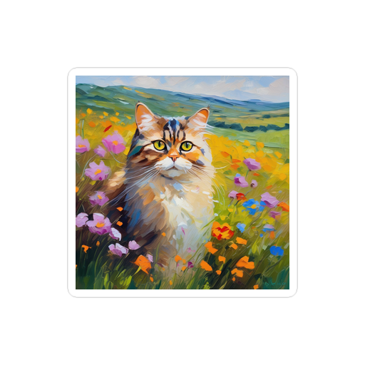 PugMug Custom Tabby Persian Cat Sticker