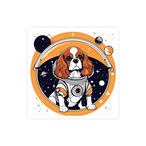 PugMug Custom Cavalier King Charles Spaniel Sticker