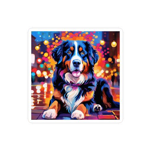 PugMug Custom Bernese Mountain Dog Sticker