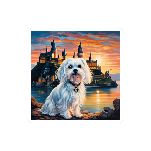 PugMug Custom Maltese Dog Sticker