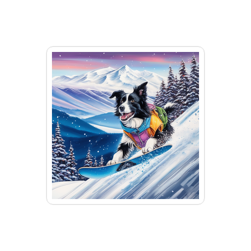 PugMug Custom Border Collie Sticker