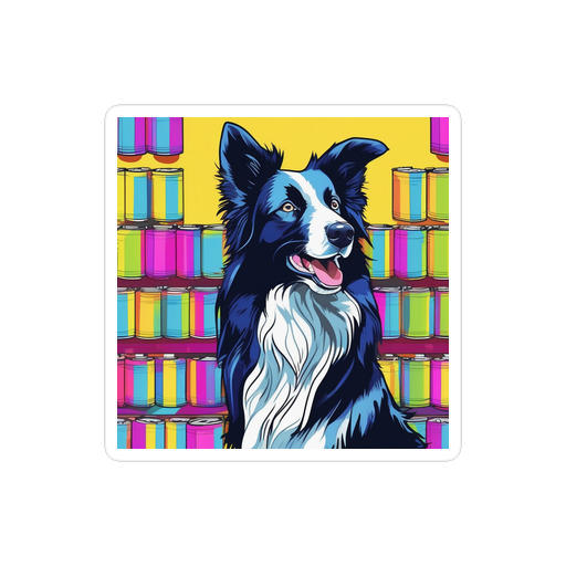 PugMug Custom Border Collie Sticker