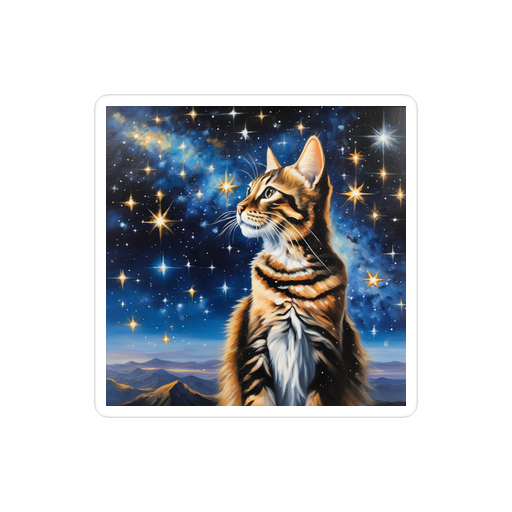 PugMug Custom Tabby Companion Cat Sticker