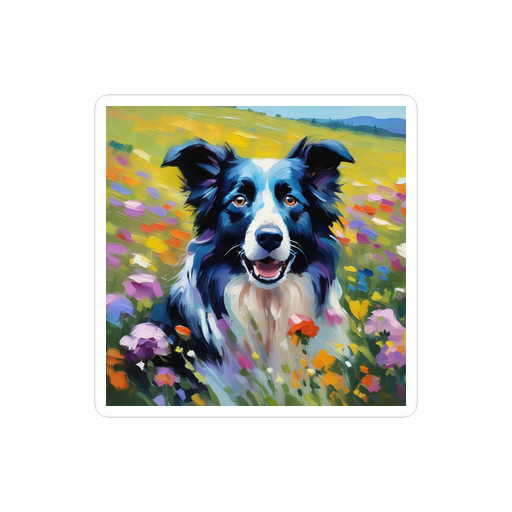 PugMug Custom Border Collie Sticker