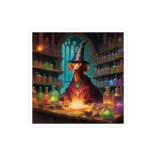 PugMug Custom Vizsla Sticker