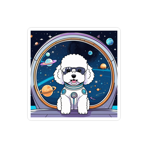 PugMug Custom Bichons Frise Sticker