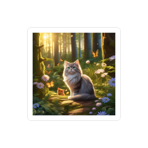 PugMug Custom Tabby Persian Cat Sticker