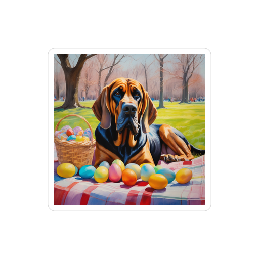 PugMug Custom Bloodhound Sticker