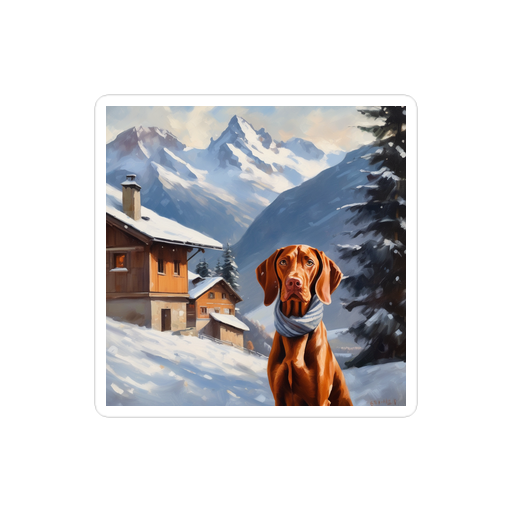 PugMug Custom Vizsla Sticker