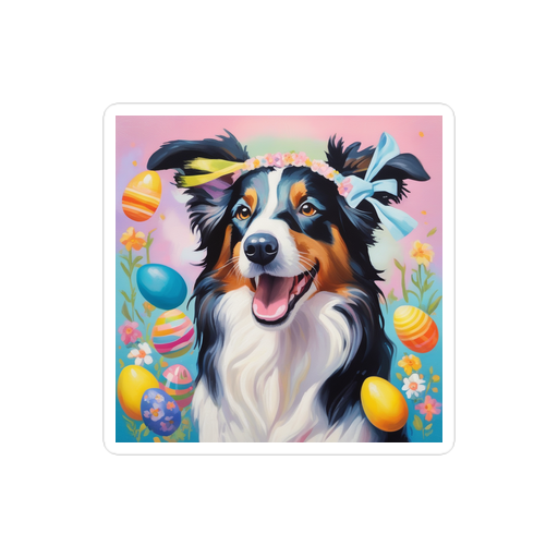 PugMug Custom Border Collie Sticker