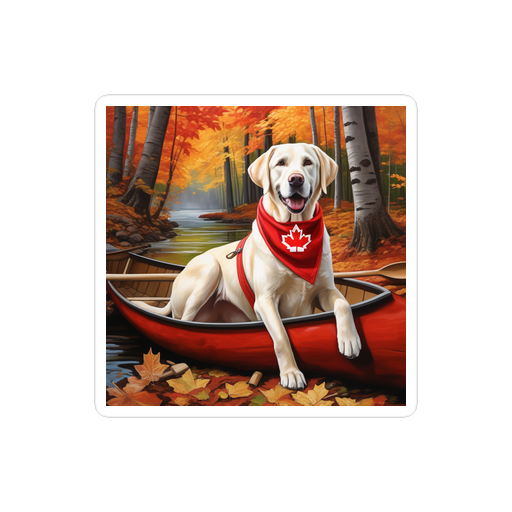 PugMug Custom White Labrador Retriever Sticker