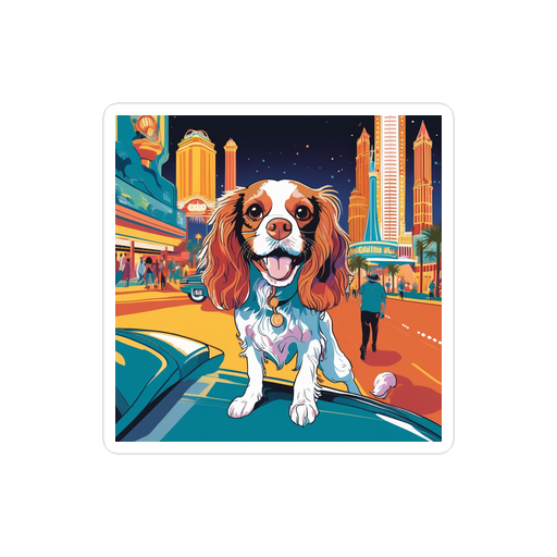 PugMug Custom Cavalier King Charles Spaniel Sticker