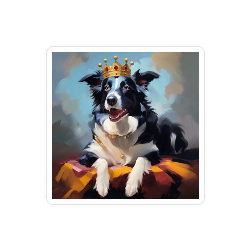 PugMug Custom Border Collie Sticker