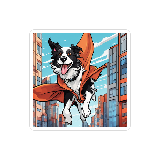PugMug Custom Border Collie Sticker