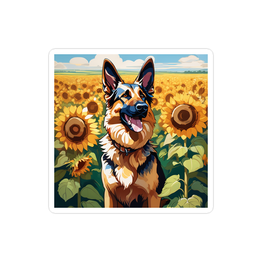 PugMug Custom German Shepherd Dog Sticker