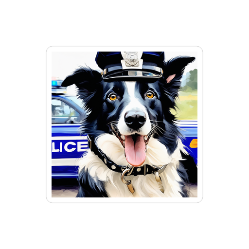 PugMug Custom Border Collie Sticker