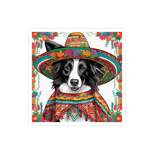 PugMug Custom Border Collie Sticker