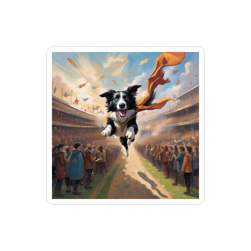 PugMug Custom Border Collie Sticker