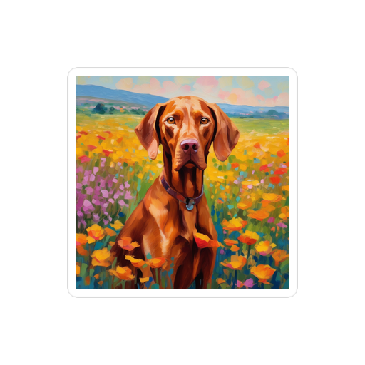 PugMug Custom Vizsla Sticker