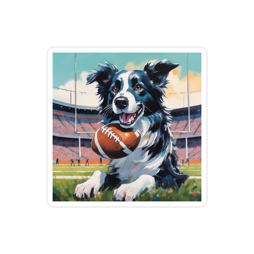 PugMug Custom Border Collie Sticker