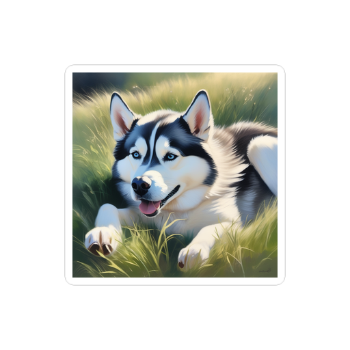 PugMug Custom Siberian Husky Sticker