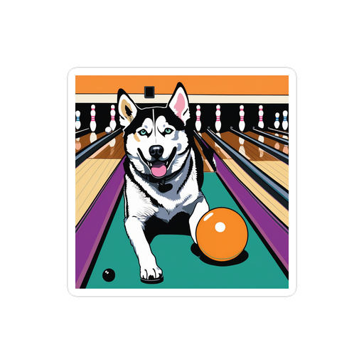 PugMug Custom Siberian Husky Sticker