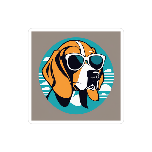 PugMug Custom Beagle Sticker
