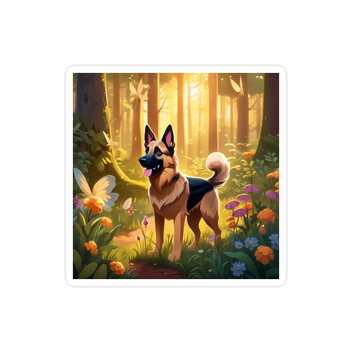 PugMug Custom German Shepherd Dog Sticker