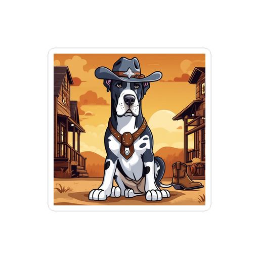 PugMug Custom Great Dane Sticker