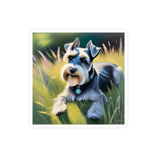 PugMug Custom Miniature Schnauzer Sticker