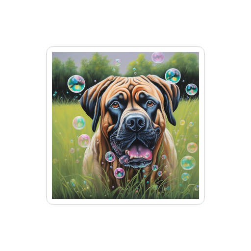 PugMug Custom Mastiff Sticker
