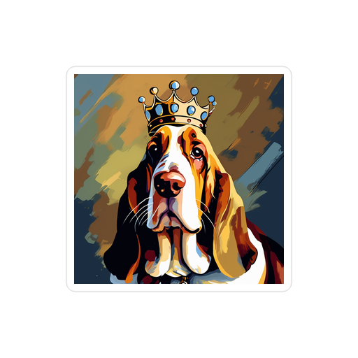 PugMug Custom Basset Hound Sticker
