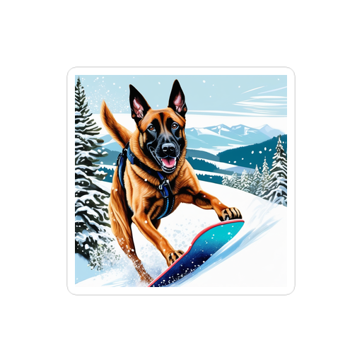 PugMug Custom Belgian Malinois Sticker