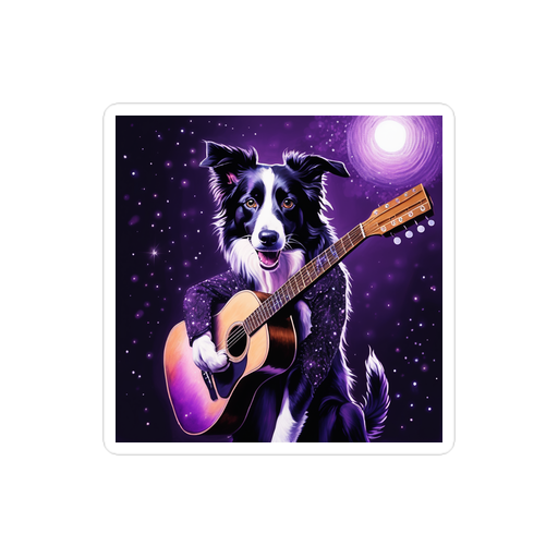PugMug Custom Border Collie Sticker