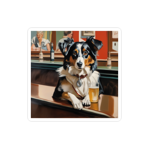 PugMug Custom Miniature American Shepherd Sticker