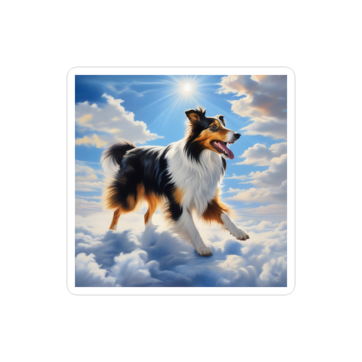 PugMug Custom Collie Sticker