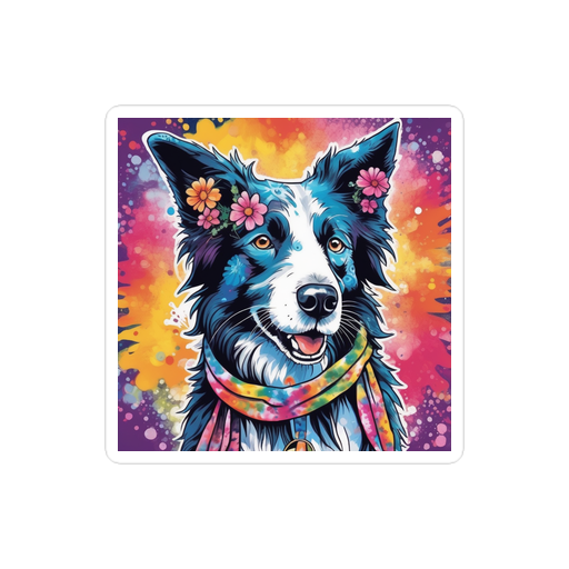 PugMug Custom Border Collie Sticker