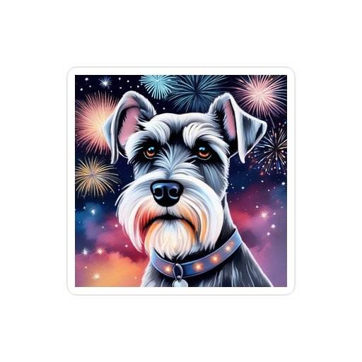 PugMug Custom Miniature Schnauzer Sticker