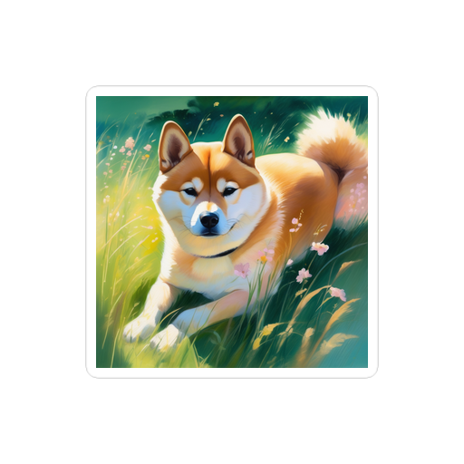 PugMug Custom Shiba Inu Sticker