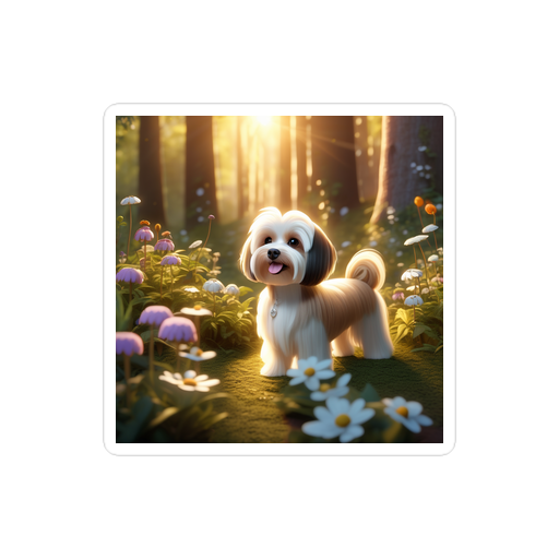 PugMug Custom Tan Havanese Dog Sticker