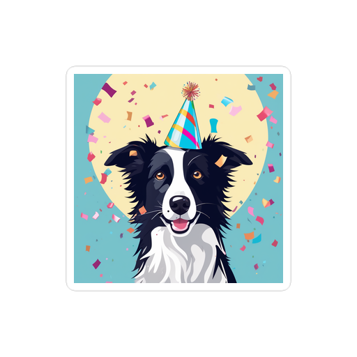 PugMug Custom Border Collie Sticker