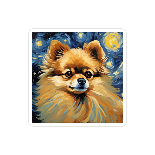 PugMug Custom Tan Pomeranian Sticker