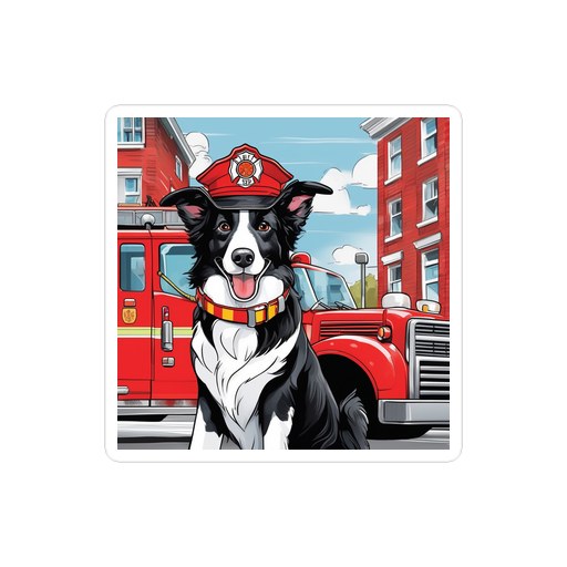 PugMug Custom Border Collie Sticker