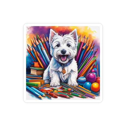 PugMug Custom West Highland White Terrier Sticker
