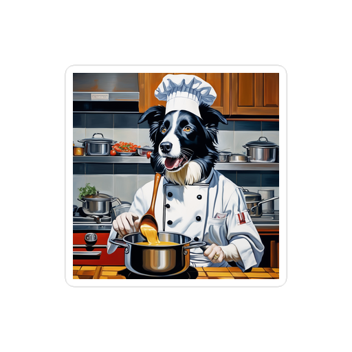 PugMug Custom Border Collie Sticker