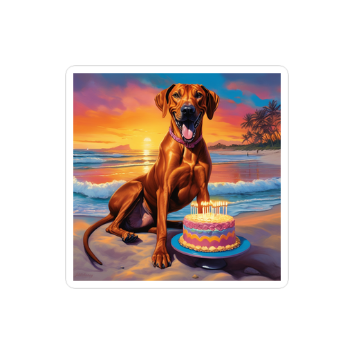 PugMug Custom Rhodesian Ridgeback Sticker