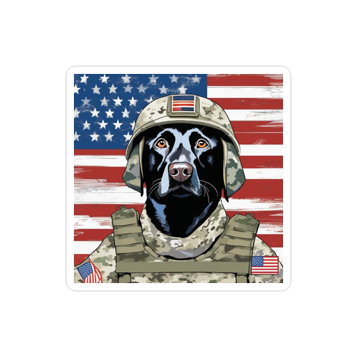 PugMug Custom Black Labrador Retriever Sticker