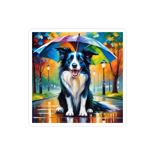 PugMug Custom Border Collie Sticker