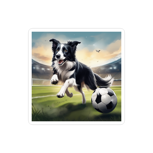 PugMug Custom Border Collie Sticker