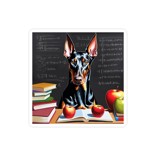 PugMug Custom Doberman Pinscher Sticker